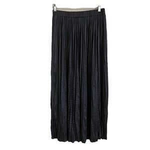 VICI Broomstick Crinkle Pleated Maxi Skirt Size M Gray Witchy Dark Feminine